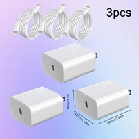 For iPhone Charger MFi Certified Super Fast Charging iPad Charger USB C Wall Charger Fast Charging 4FT Cable 4-PCS - Image 2