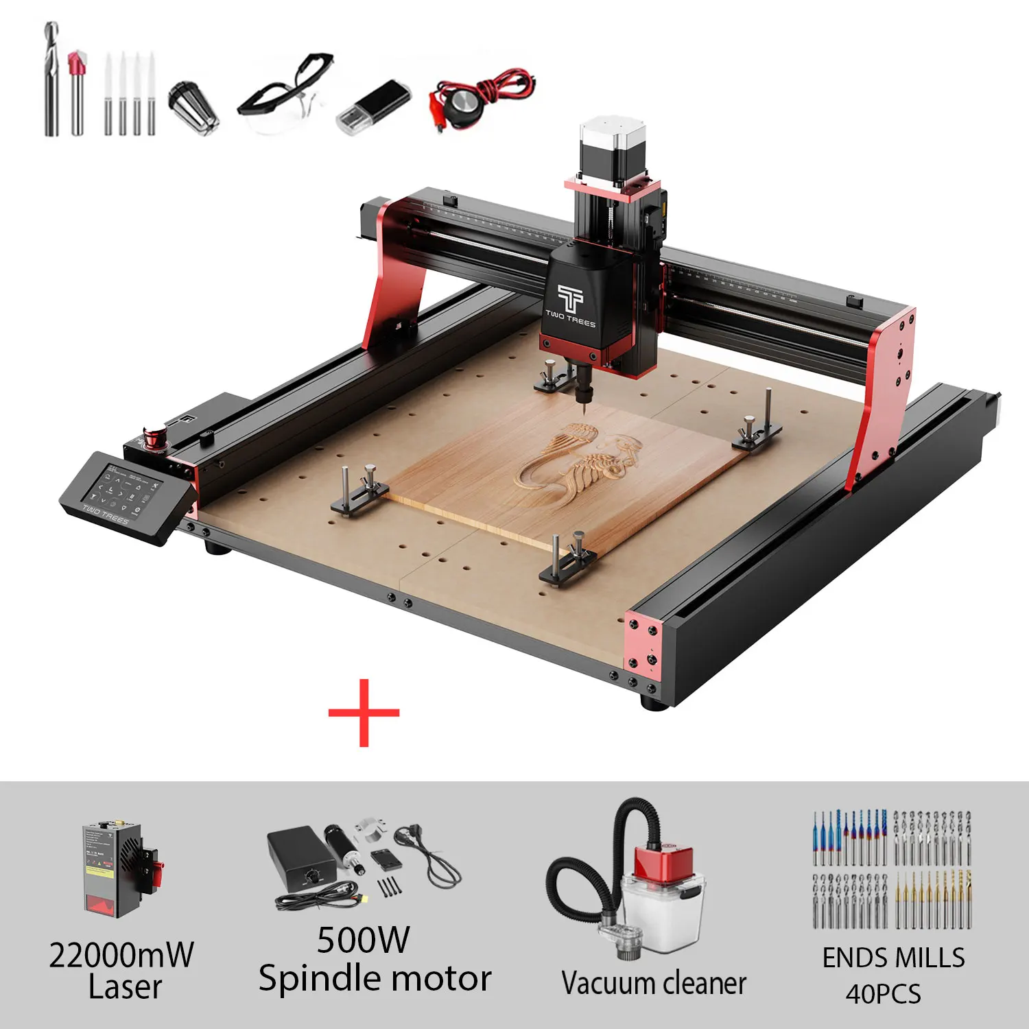 TwoTrees TTC450 Pro Máquina CNC para Gravação a Laser e Corte