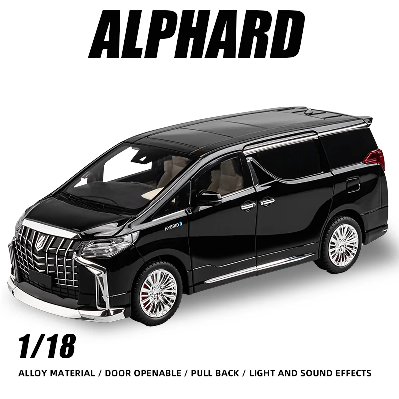 1:18 Alphard Lega Modello Di Auto Giocattolo Ragazzo Lusso Mpv Pressofuso Veicolo In Metallo Veloce E Furious Un Pezzo Hot Wheels Regalo In Miniatura