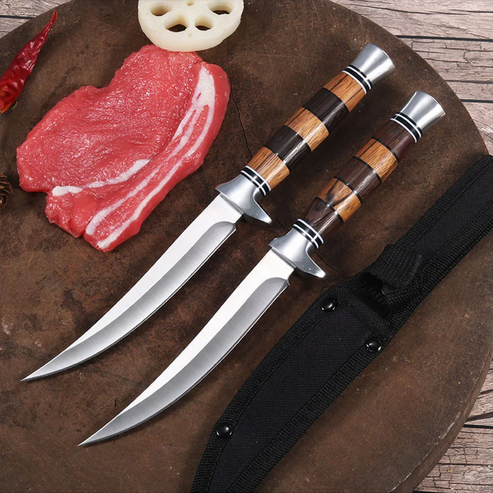 

Kitchen Knives Hand Forged Blade Butcher Knife Slicing Meat Fish Cleaver Knife Chef Slicing Fruit Vegetable Boning Knife
