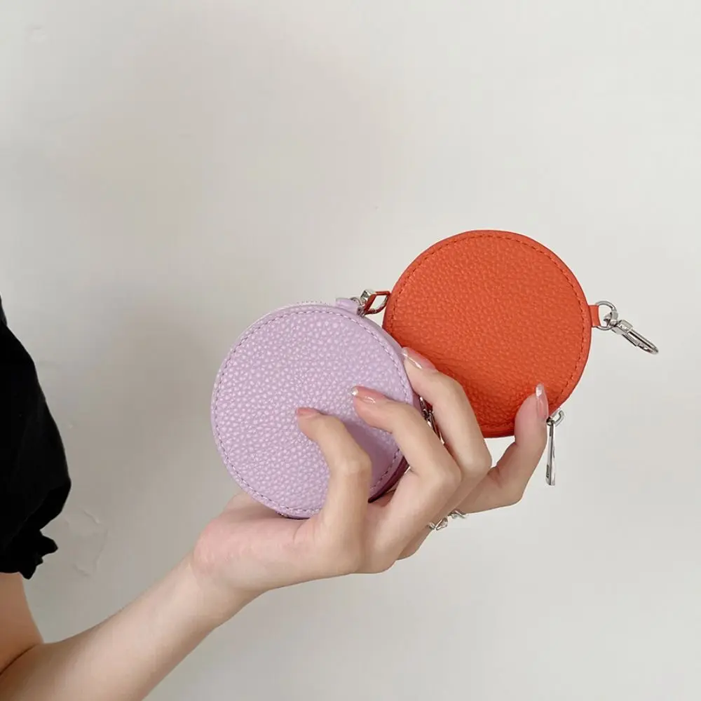 Star PU Leather Coin Purse Fashion Bag Pendant Keychain PU Leather Round Wallet Card Bag Zipper Small Storage Ladies/Girls coin purse,card wallet,coin wallet,change bag