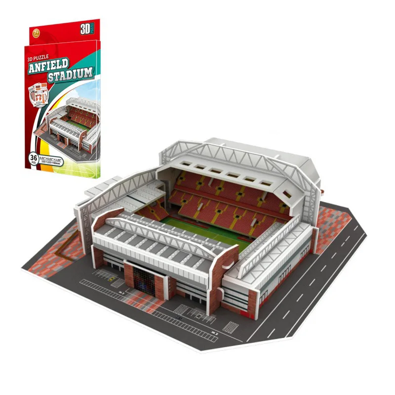 Miniature Football Field Puzzle DIY - World Famous Stadiums Football Building Ornaments and Toys