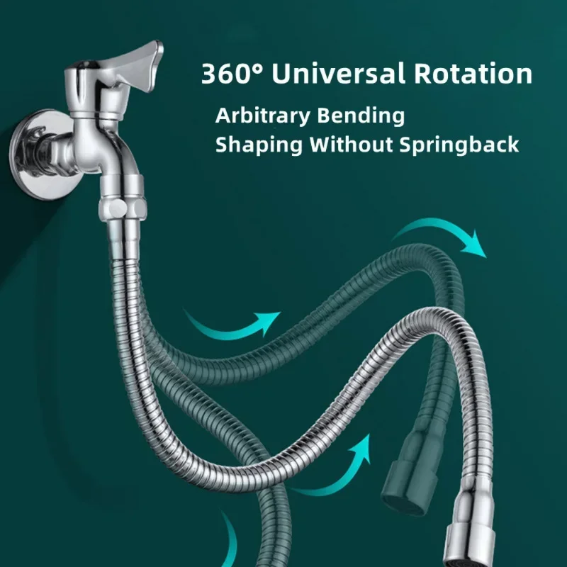 

Гибкий шланг-расширитель из нержавеющей стали с возможностью поворота на 360 градусов