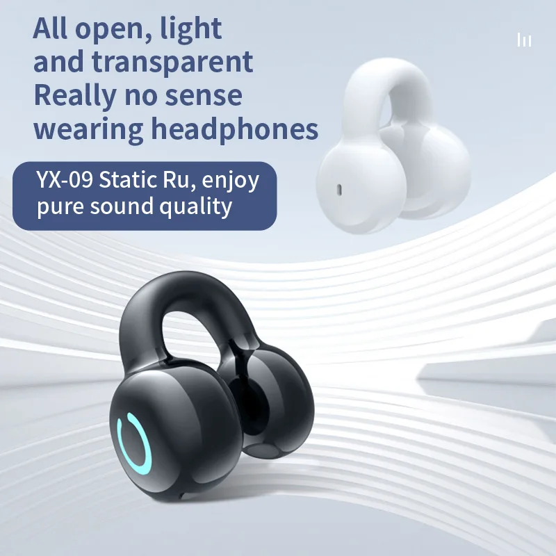 

Wireless Bluetooth Headset Clip-On for Business - Single Ear Convenience