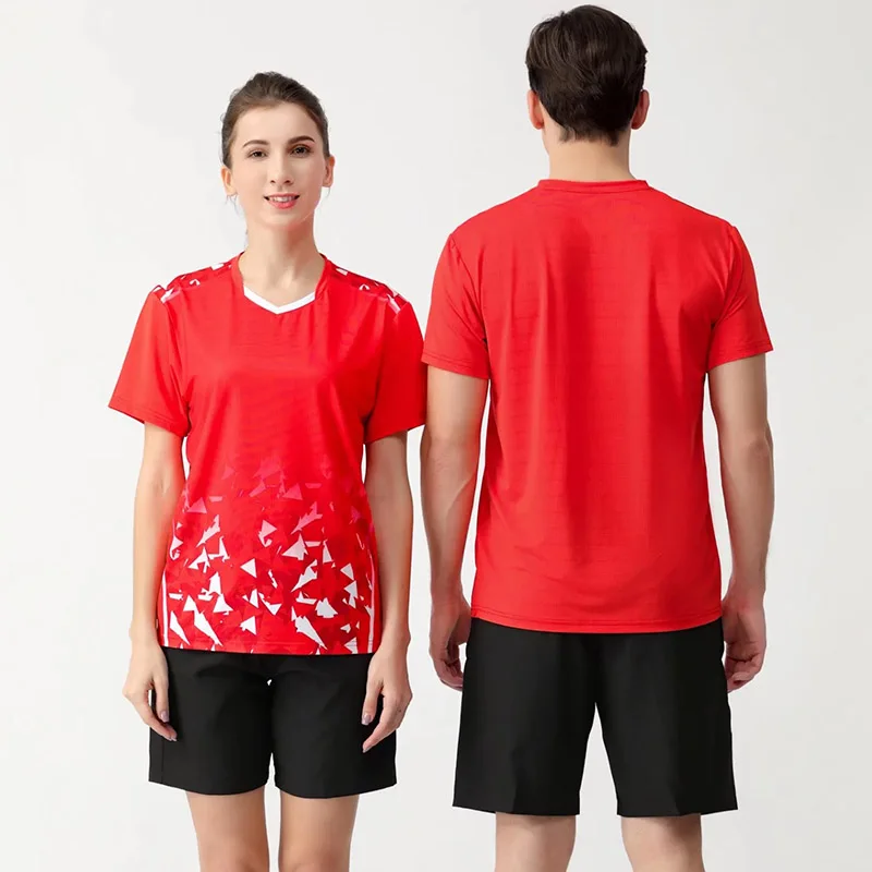 Badminton Shirts Table Tennis Shirts Outdoor Running T-Shirts Fitness Gym Tennis Ping Pong Golf Unisex Men Women Kids