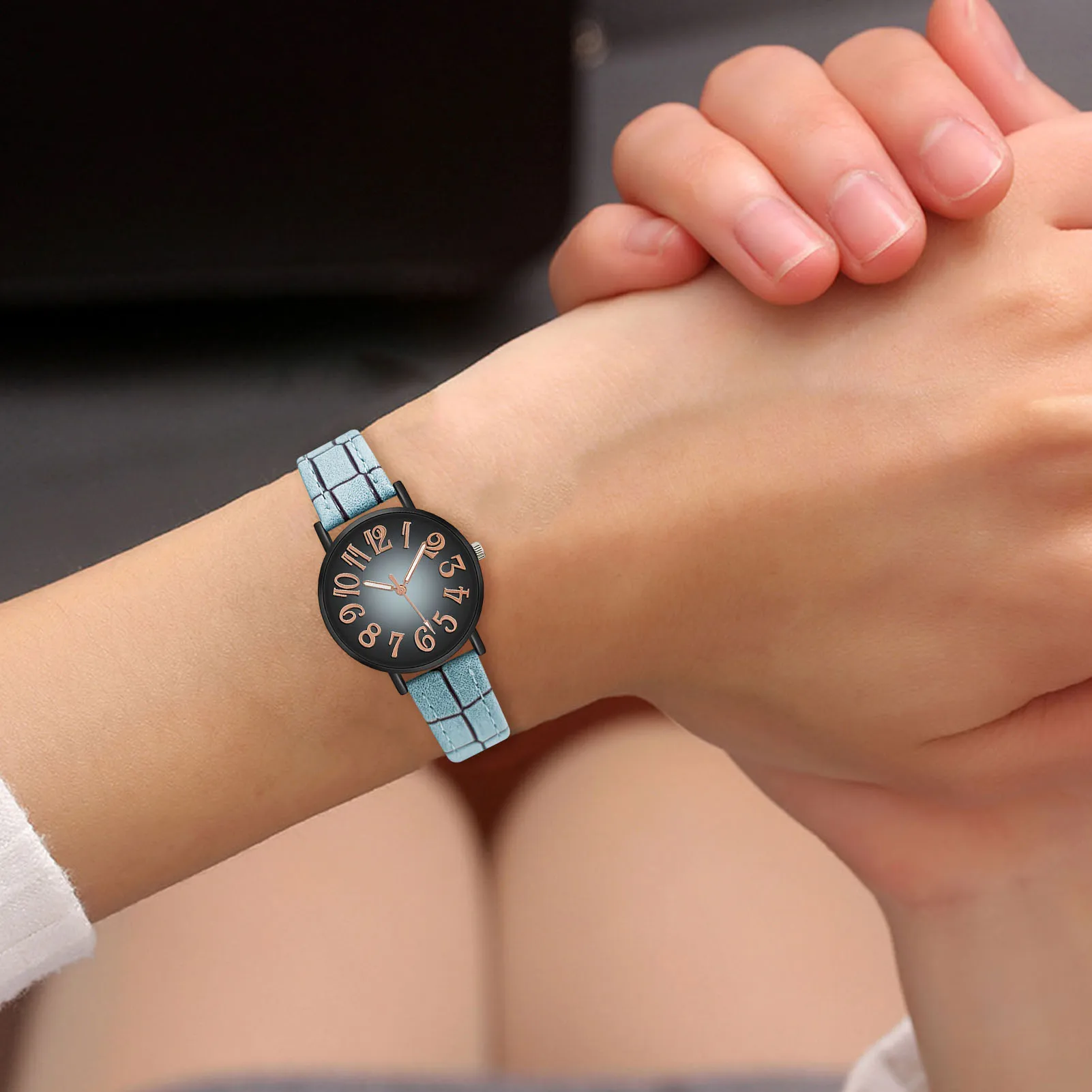 Watch Leather Strap Korean Watch Fashion Simple Style Quartz Wristwatch Lady Women's Wristwatch