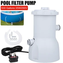 

Filter Pump For In/Above Ground Swimming Pool 250V Electric 530GPH Pump Flow Rate Pool Fish Pond Pump With Filter Replacement