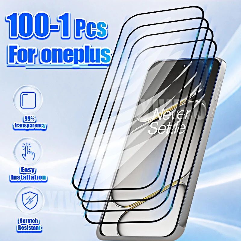 Protective Tempered Glass Screen Protectors - Front Case Cover Film (1-100 Pack)