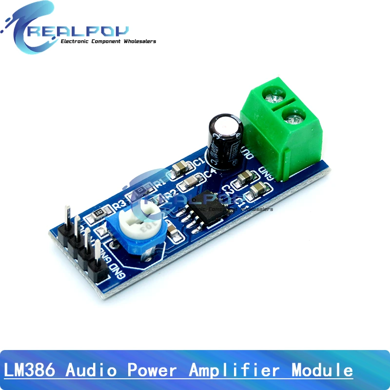 Audio Amplifier Module 4V-12V DC With Volume Control - LM386 - View #2