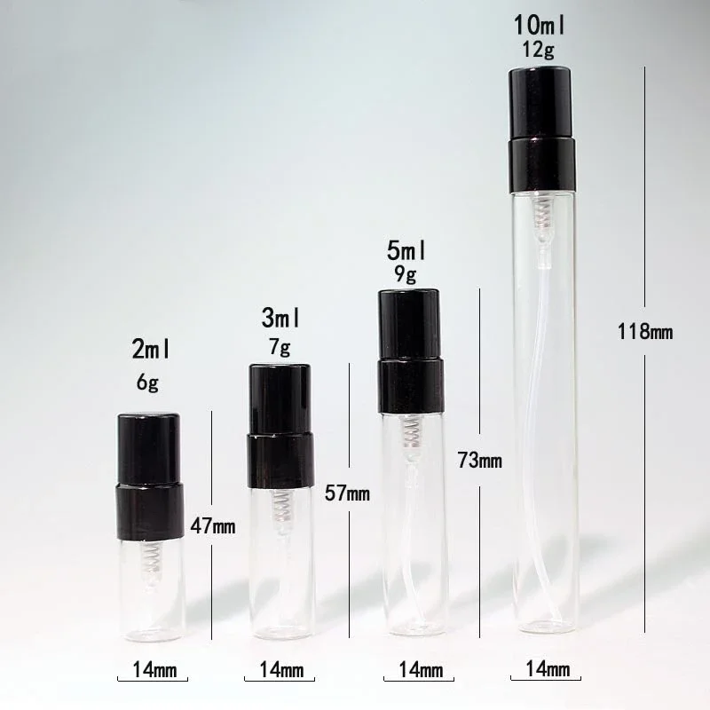 2/3/5/10ml Perfume Bottles Empty Mini Spray Atomizer Container Portable Glass Cosmetic Containers for Travel Sample Refillable - Image 5