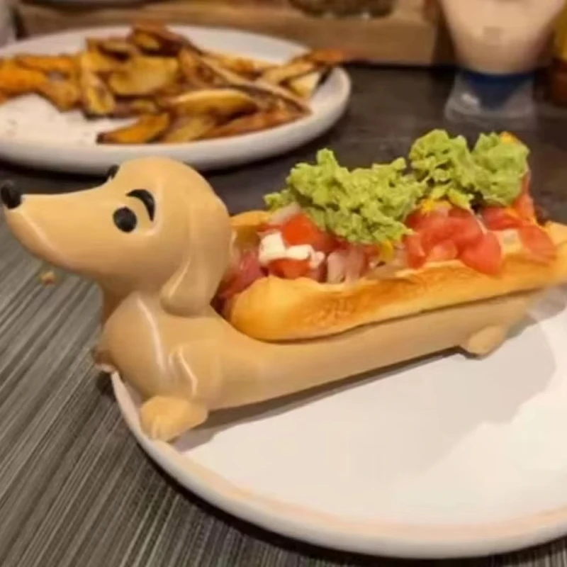 Dachshund Tray Hot Dogs Sushi Serving Tray Candy Dish Dinner Plat Cute Shaped Sandwiches Puppy Dinnerplate Home Decor