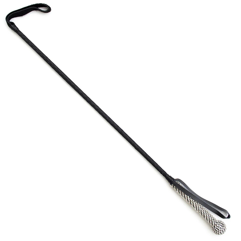 Crystal Handle Riding Crop PU Leather Whip Premium Quality Leather Crops Equestrianism Horse Whips 4