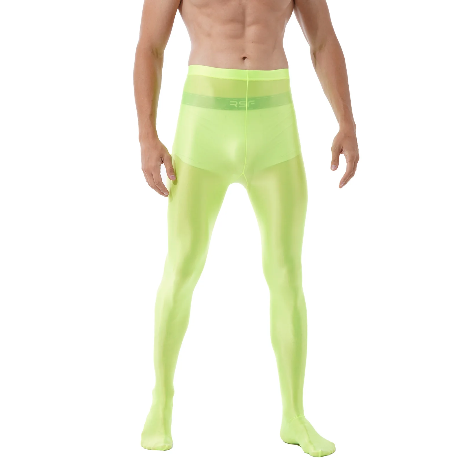 Mens Fashion Long Pants Glossy Pantyhose Ballet Dance Yoga Leggings Pants Training Gym Fitness Workout Sports Trousers Tights