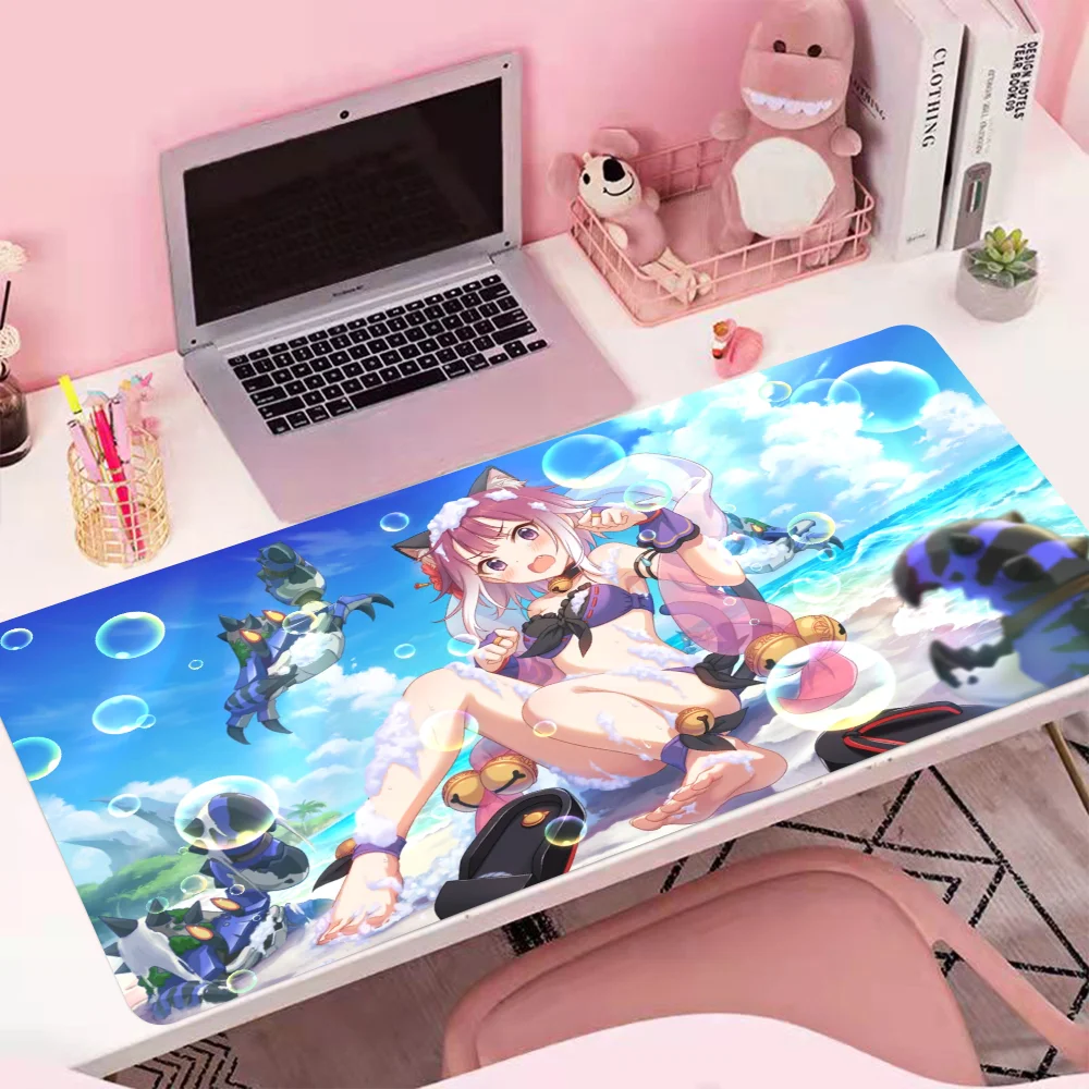 

Mousepad Princess Connect Re：Dive Mouse Pad Large size Most people like it Computer Locking Edge MousePad Keyboard Desk Mice Pad
