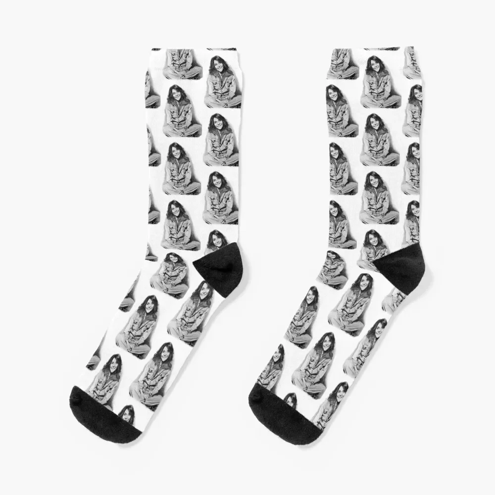 

Karen Carpenter Graphite Drawing Socks Stockings compression cycling gift kids Women's Socks Men's