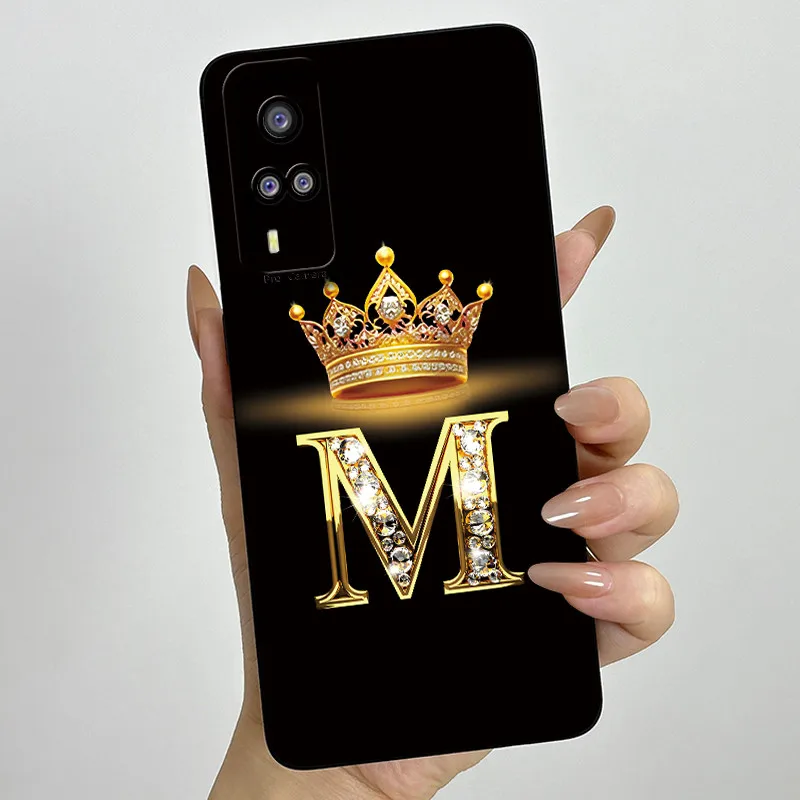 Elegant Crown Letter Silicone Soft Phone Case - Protective Shell Back Cover s