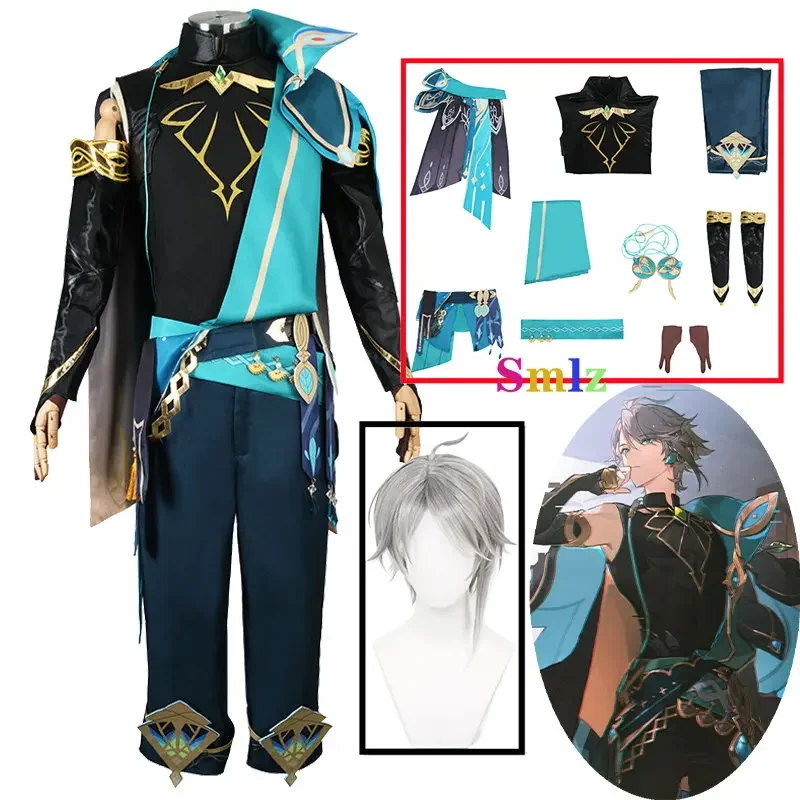 

Alhaitham Cosplay Game Genshin Impact Sumeru Al Haitham Cosplay Costume Al Haitham Wig Men's Uniform Halloween Alhaitham Outfits