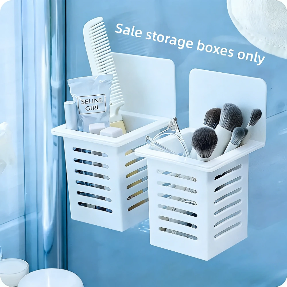 Wall Mounted Toothbrush Holder Set for Bathroom Spoons and Forks Holder for Kitchen Space Saving Toothbrush Storage