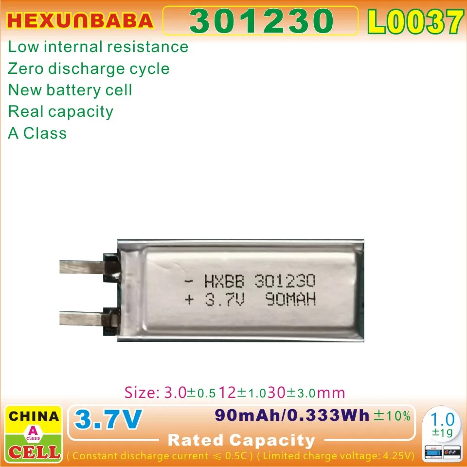 5x 3.7V 150mAh Li Po Polymer Rechargeable Battery 501230 JST 2P 1.25mm - Foto 7