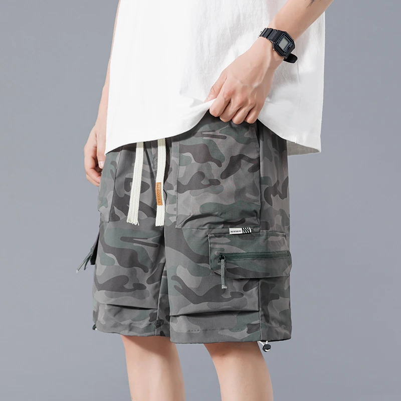 

Summer Shorts for men casuals Camouflage cargo pants men clothing Three-dimensional pockets Baggy pants streetwear M-5XL