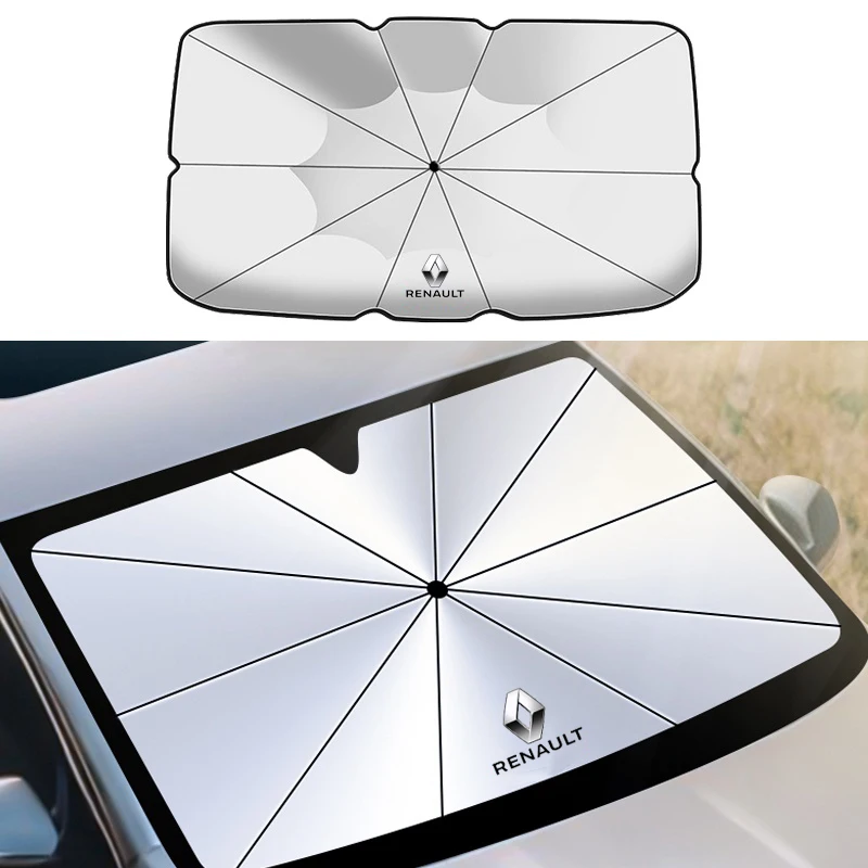 For Renault Clio RS Captur Duster Espace Kadjar Kangoo Scenic Twingo Triber Laguna Car Windshield Sun Protection Car Sunshade car windshield sunshade