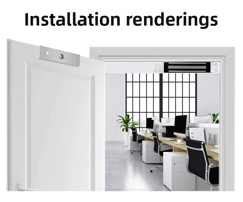 280kg concealed single-door community advertising door embedded access control e