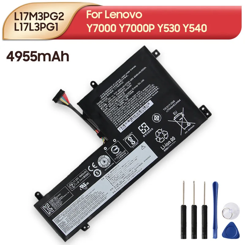 Оригинальный сменный аккумулятор L17M3PG2 L17L3PG1 L17M3PG3 L17C3PG1 для Lenovo Y530 Y540 Y7000 Y7000P 4955 мАч