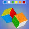YuXin 57mm Magic Puzzle Corner Helicopter Turning Cube 2x2 Little Magic Stickerless Professional Speed Educational Puzzle Toys 2