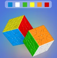 YuXin 57mm Magic Puzzle Corner Helicopter Turning Cube 2x2 Little Magic Stickerless Professional Speed Educational Puzzle Toys 2