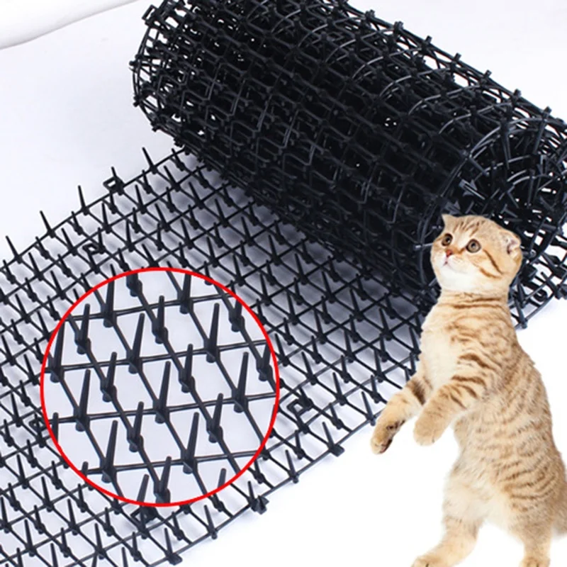 Garden Protective Anti-Cat Net Plastic Thorn Preventing Cat Mat No Hurt To Pets Mesh Anti Pet Protection Netting cat scat mat