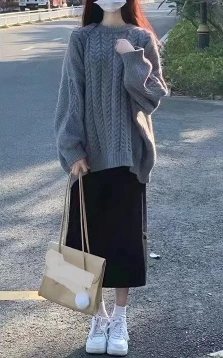 

Sweater Women's Autumn and Winter Design Sense Small Top 2023 Vintage Advanced Casual Versatile Knit