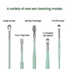 6Pcs Ear Cleaner Wax Picker Earwax Removal Picking Tool Cleaner Kit Earpick Wax Remover Curette Ear Pick Spoon Care Ear Clean 1