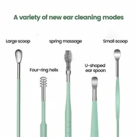 6Pcs Ear Cleaner Wax Picker Earwax Removal Picking Tool Cleaner Kit Earpick Wax Remover Curette Ear Pick Spoon Care Ear Clean 1