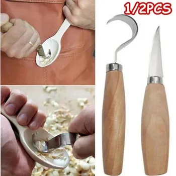 Spoon Carving Wood Chisel & Hand Knife Tool 1