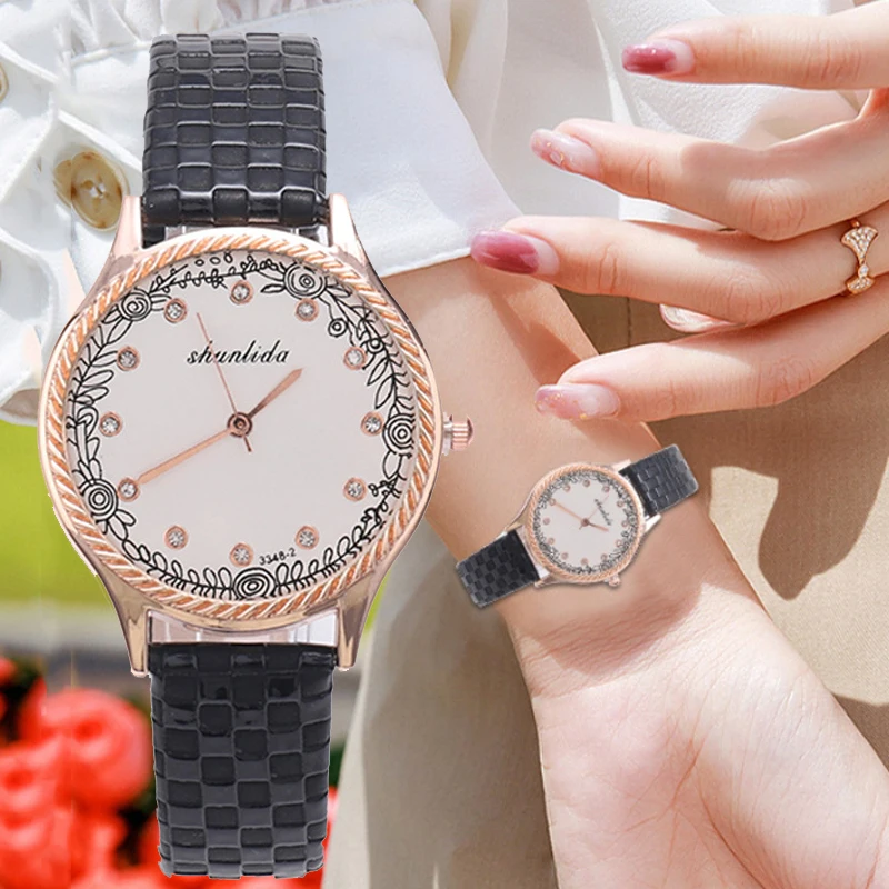 

2023 New Luxury Women Watch Ladies Personalized Fashion Leather Belt Quartz Watch Simple Wristwatch Dropshipping Montre Femme