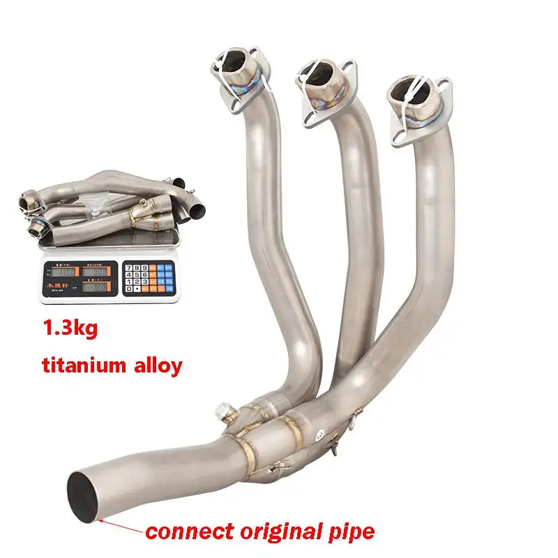 

For Triumph Daytona 675R 675 R 2013-2017 Motorcycle Exhaust System Titanium Alloy Front Link Connect Pipe Slip On Original Tip