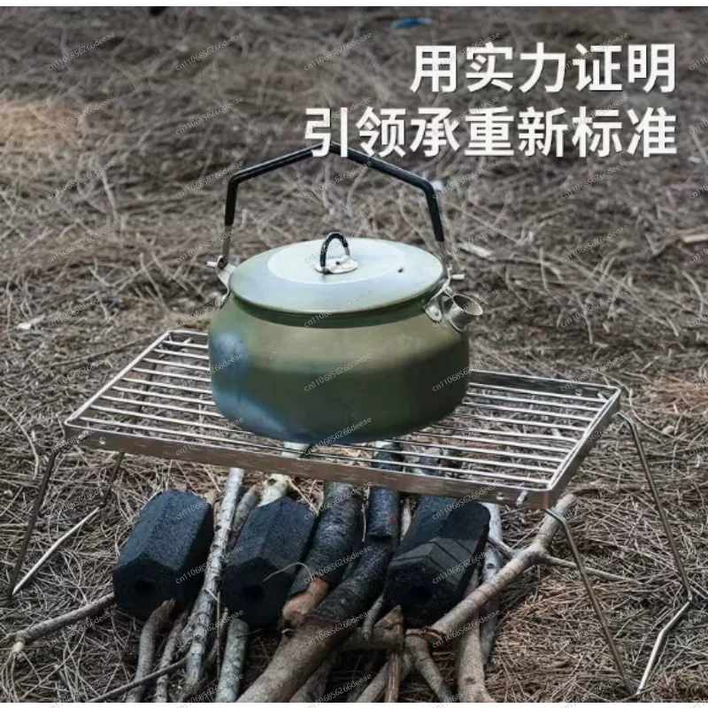 야외 스토브 스탠드 휴대용 캠핑 접이식 스토브 랙 바베큐 그릴 그리드 받침대