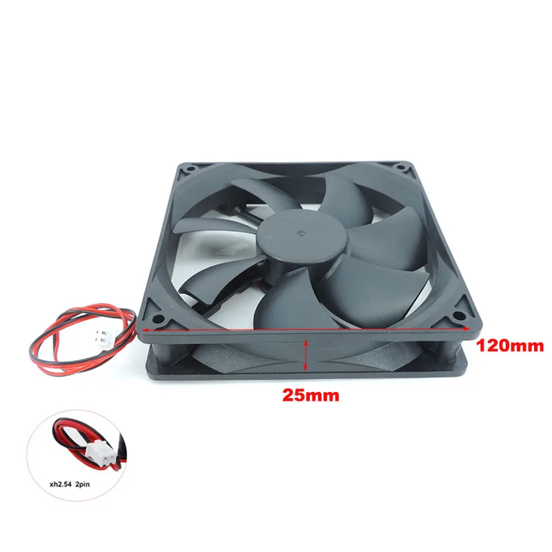 120mm 120x25mm 12V 2Pin DC Brushless BALL BEARING PC Computer Case Cooling Fan 12cm Radiator Ventilador PC Cooler Master L1 cooling fan gaming cooling fan