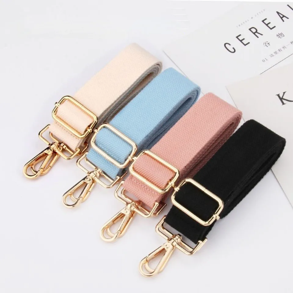 

Solid Color Wide Bag Strap Canvas Crossbody Adjustable Shoulder Straps Unisex 3.8cm/3.3cm/2.5cm Bag Strap for Kids and Adults
