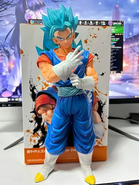 32cm vegetto dragão bola figuras super saiyan goku vegeta complexo potara  brincos pvc estátua modelo coleção boneca brinquedos presente