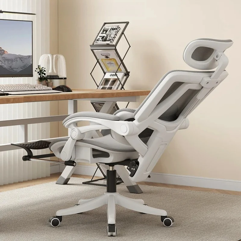 Racing Gaming Chair Adjustable Headrest Ergonomic 3D Waist Cushion Relaxing Mesh Seat High Density Silla De Escritorio Room