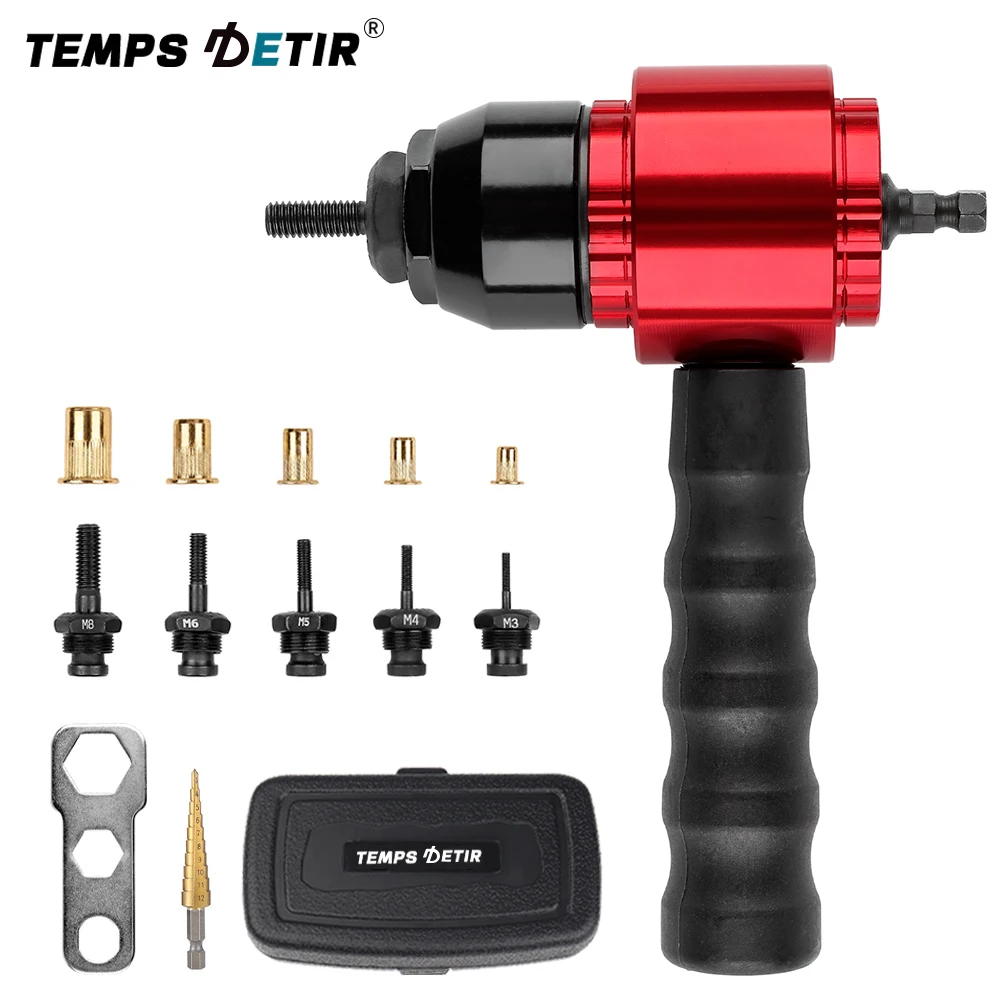 Home Nut Riveting Machine DIY Plug-in Nut Quick Riveting Tools Rivet Gun 100 Rivet Nuts rivet gun,rivet nut tool,rivet gun set,rivet nuts set