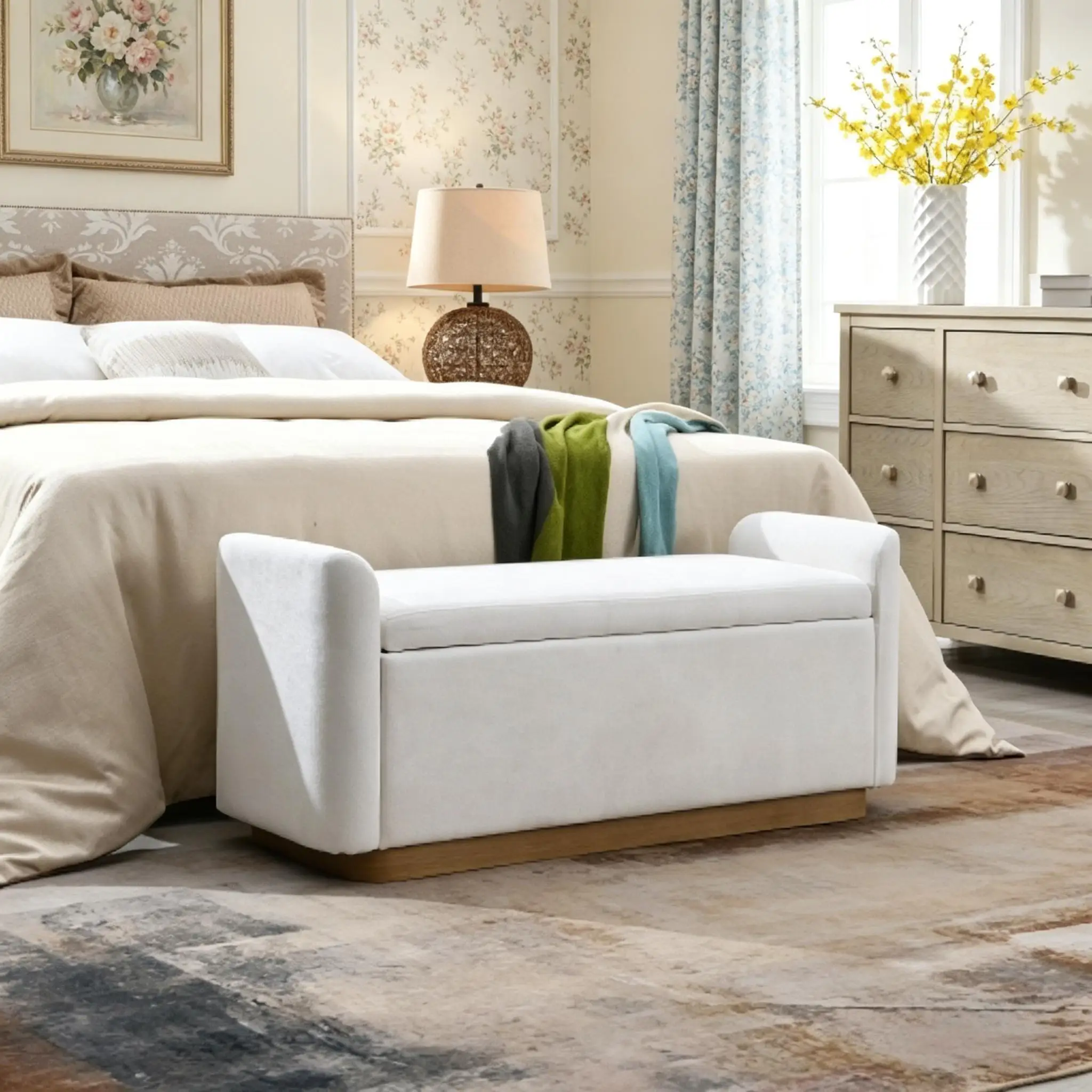 Upholstered Storage Bench 1