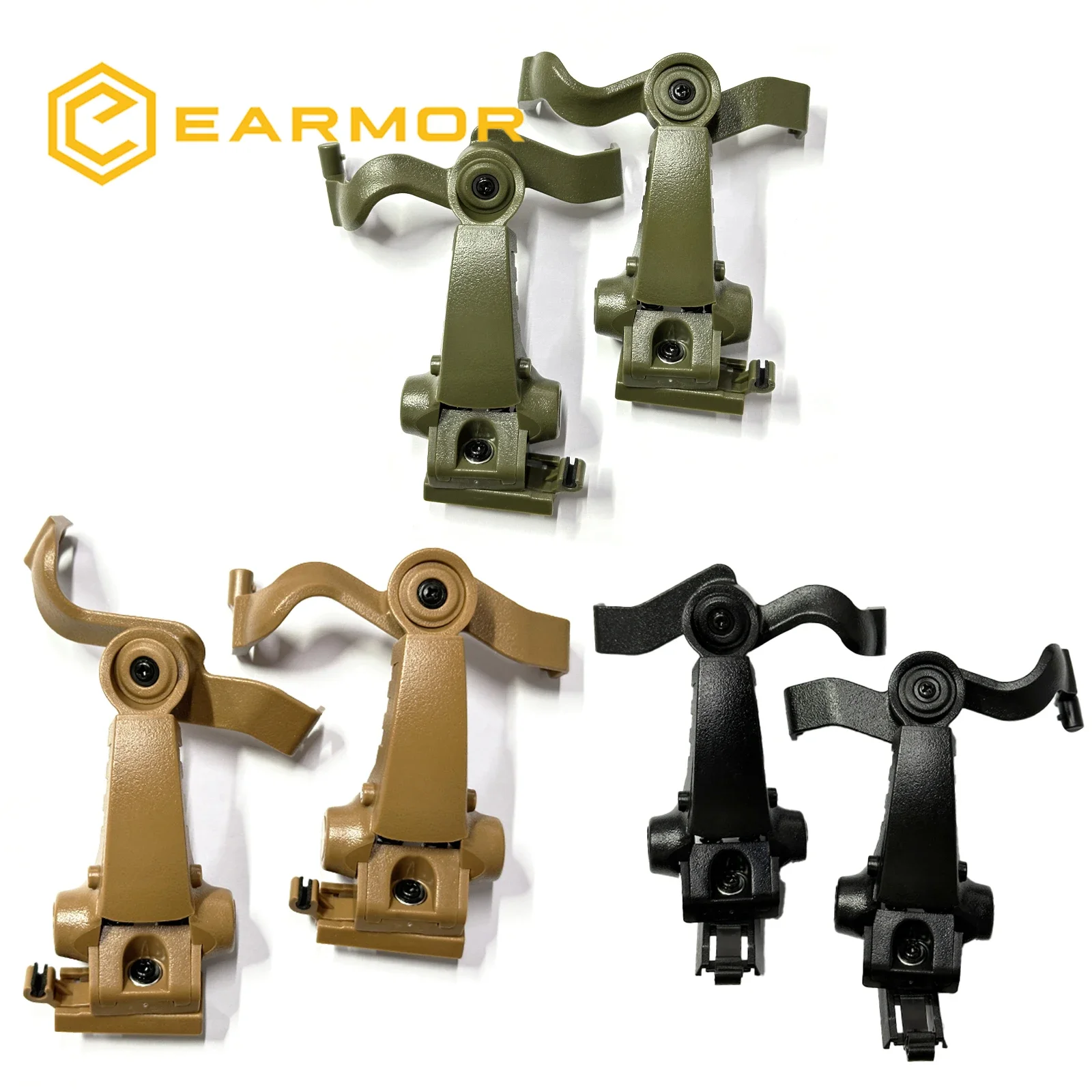 EARMOR M16C Tactical earphones Headset ARC Helmet Rails Adapter Attachment Kit for M31 / M32 / M32H M31H Headset tactical headset