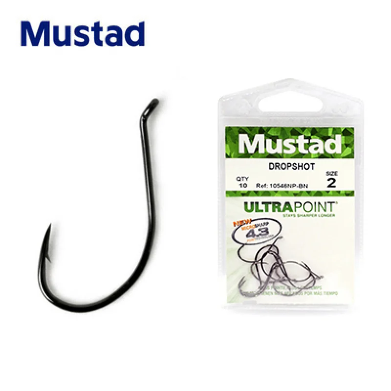 무스타드 10546NP 10개/봉지 바닷물 낚시 바늘 고탄소강 무스타드 낚시 바늘