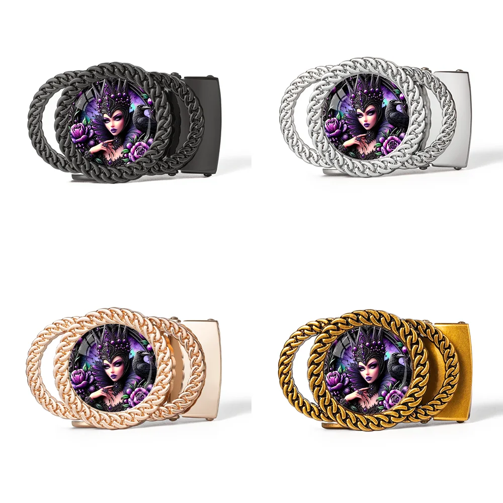 Women and the Crow Automatic Ratchet Belt Buckle-A Unique and Personalized Belt Accessory, the Perfect Gift for Women