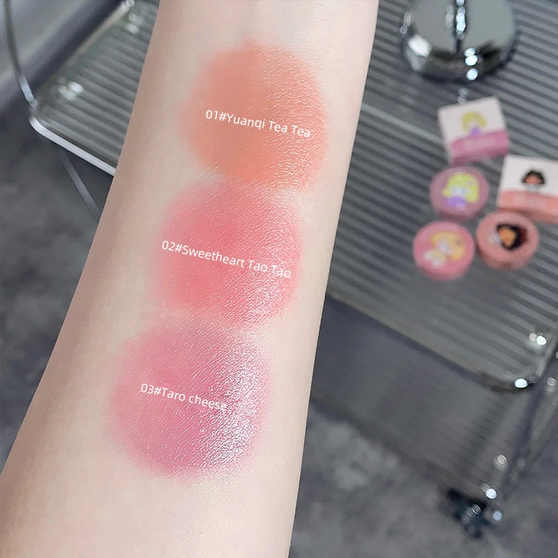 Air Cushion Blush Mushroom Head Lazy Air Cushion Waterproof Lasting Blusher Palette Cheek Contour Natural Cheek Tint Cosmetics 2