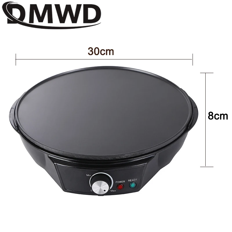 110V/220V Electric Crepe Maker Pizza Pancake Baking Pan Non-stick Griddle Chinese Spring Roll Pie Frying Steak Cooker Roaster 3