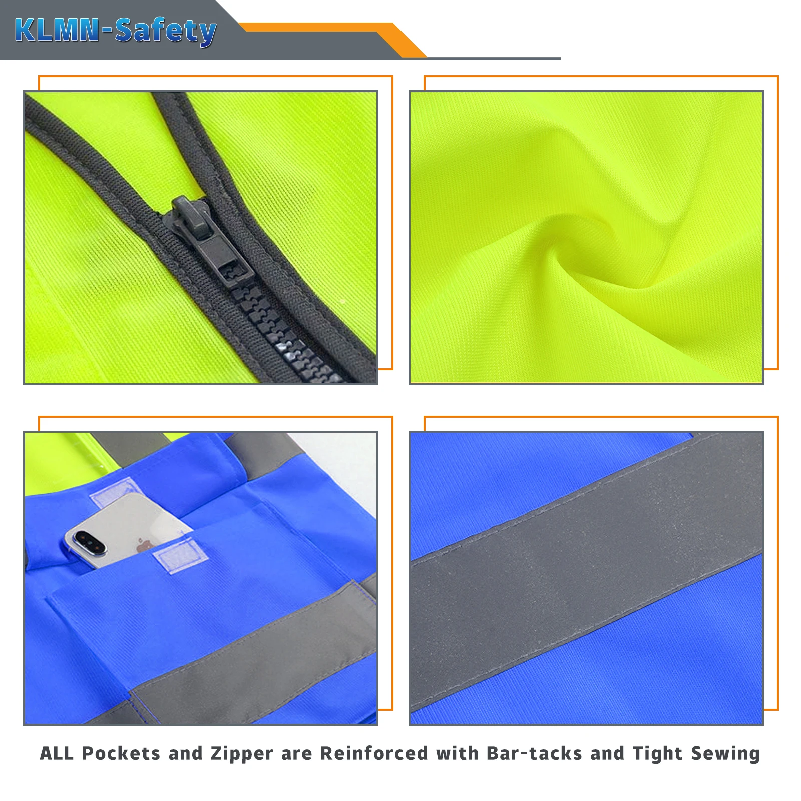 Safety Vest Custom Your Logo Construction Work Traffic Vest Railway Coal Miners Uniform Security ANSI Class 2 Safety Workwear