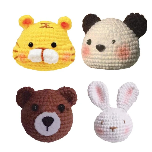 Wobbles Crochet Animal Kit DIY Animal Woobles Crochet Kit For Beginners  Knitting Kit Beginner Crochet Kit DIY Animal Crafts Fun - AliExpress